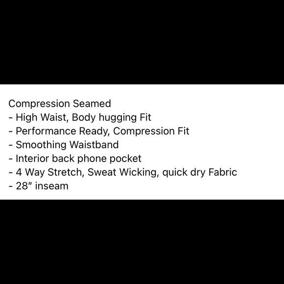 PINK Ultimate Compression Seamed Leggings - Picture 2 of 3